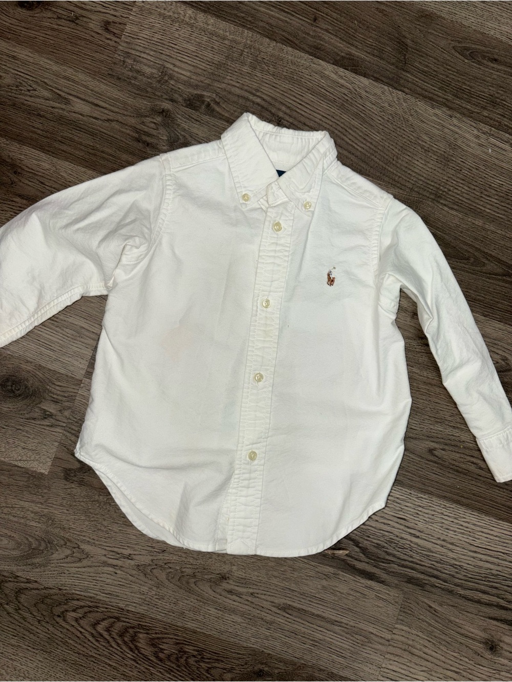 Polo by Ralph Lauren White Button-Down Oxford Shirt for Kids